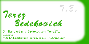 terez bedekovich business card